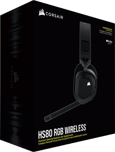 CORSAIR - HS80 RGB Wireless Gaming Headset for PC, Mac, PS5, PS4 - Carbon