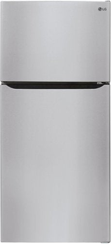 LG - 33-in Wide 23.8 Cu. Ft. Top Freezer Refrigerator with Internal Water Dispenser - Stainless Steel