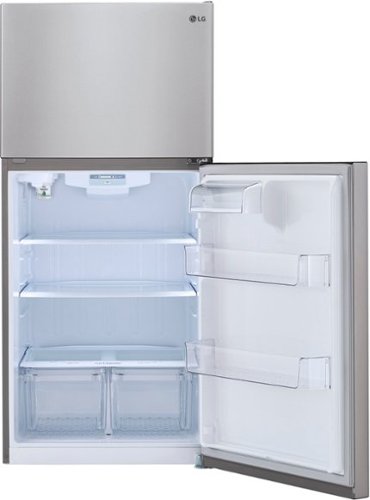 LG - 33-in Wide 23.8 Cu. Ft. Top Freezer Refrigerator with Internal Water Dispenser - Stainless Steel
