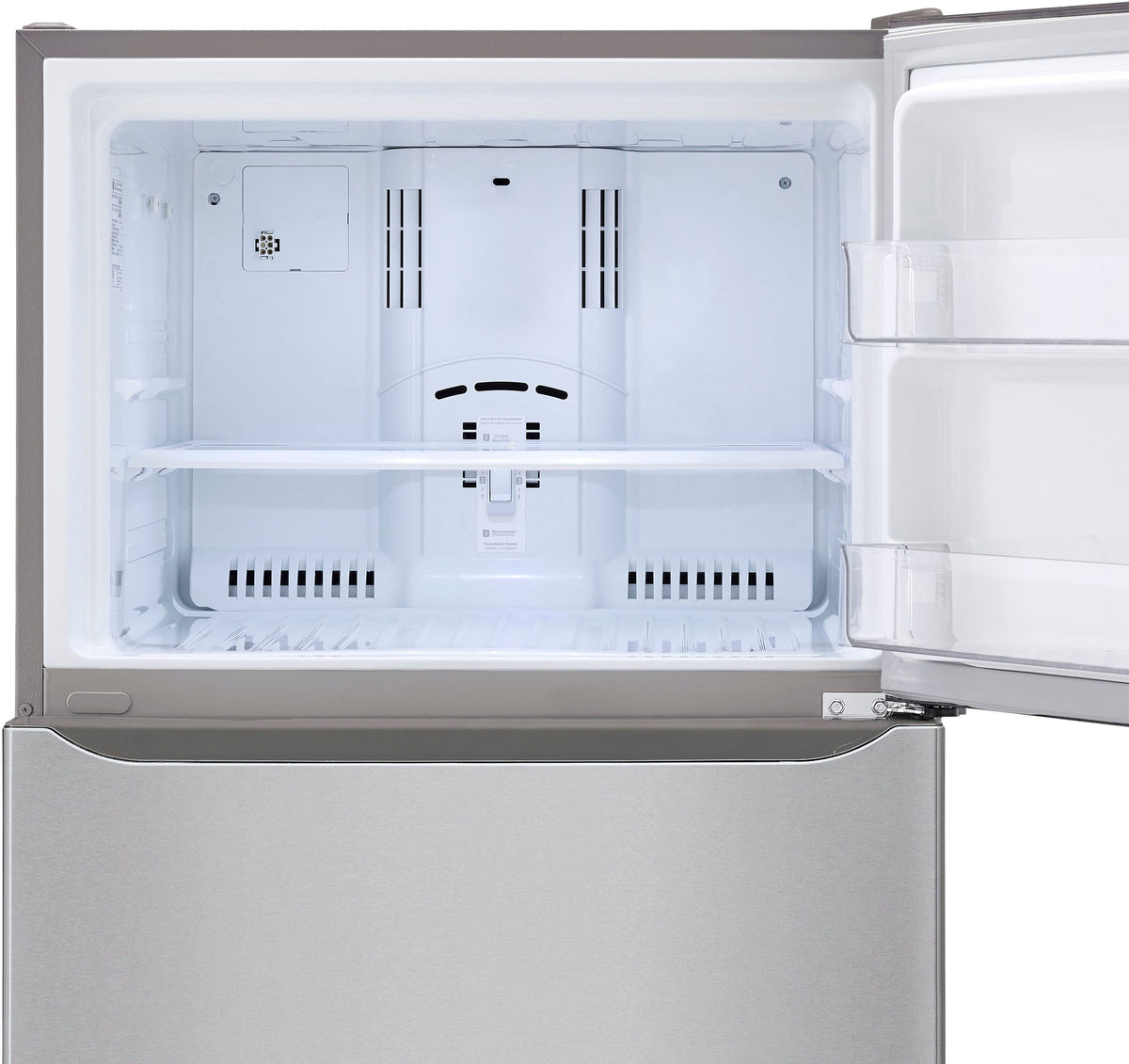 LG - 33-in Wide 23.8 Cu. Ft. Top Freezer Refrigerator with Internal Water Dispenser - Stainless Steel