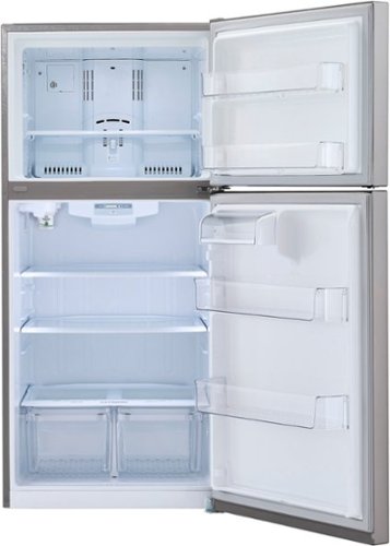 LG - 33-in Wide 23.8 Cu. Ft. Top Freezer Refrigerator with Internal Water Dispenser - Stainless Steel