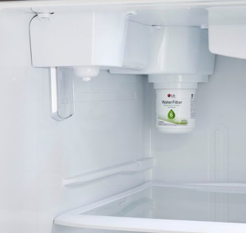 LG - 33-in Wide 23.8 Cu. Ft. Top Freezer Refrigerator with Internal Water Dispenser - Stainless Steel