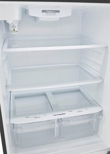 LG - 33-in Wide 23.8 Cu. Ft. Top Freezer Refrigerator with Internal Water Dispenser - Stainless Steel