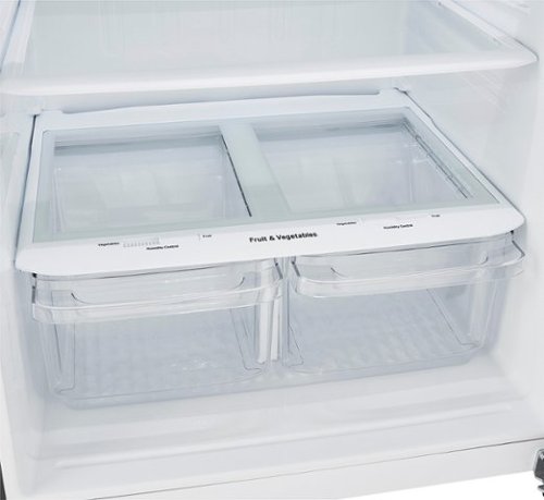 LG - 33-in Wide 23.8 Cu. Ft. Top Freezer Refrigerator with Internal Water Dispenser - Stainless Steel