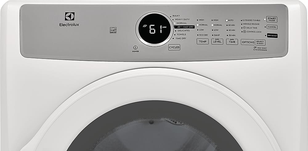 Electrolux - 8.0 Cu. Ft. Stackable Electric Dryer - White