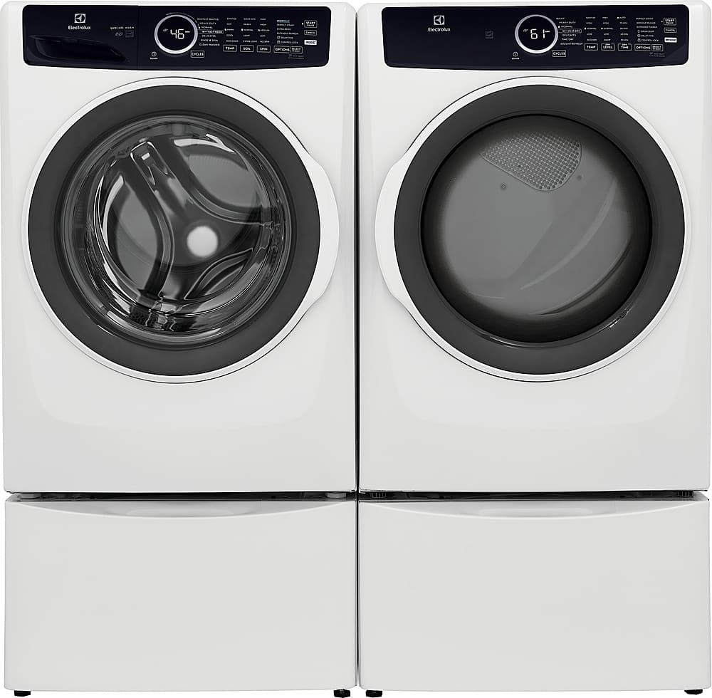 Electrolux - 8.0 Cu. Ft. Stackable Electric Dryer with Steam - White