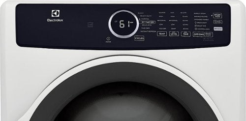 Electrolux - 8.0 Cu. Ft. Stackable Electric Dryer with Steam - White