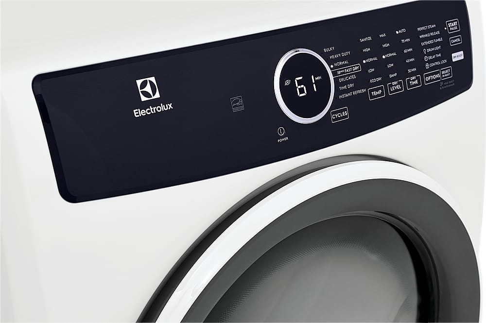 Electrolux - 8.0 Cu. Ft. Stackable Electric Dryer with Steam - White