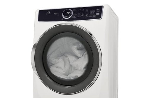 Electrolux - 8.0 Cu. Ft. Stackable Electric Dryer with Steam and LuxCare Dry System - White