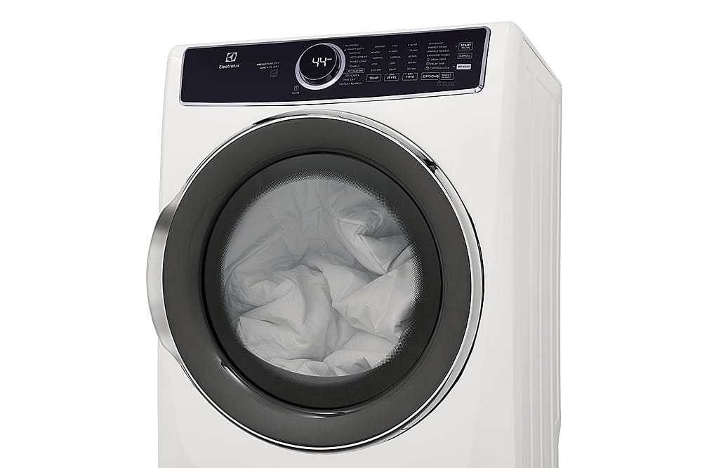 Electrolux - 8.0 Cu. Ft. Stackable Electric Dryer with Steam and LuxCare Dry System - White