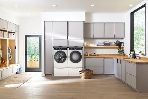Electrolux - 8.0 Cu. Ft. Stackable Electric Dryer with Steam and LuxCare Dry System - White