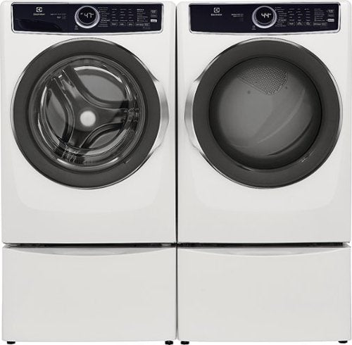 Electrolux - 8.0 Cu. Ft. Stackable Electric Dryer with Steam and LuxCare Dry System - White