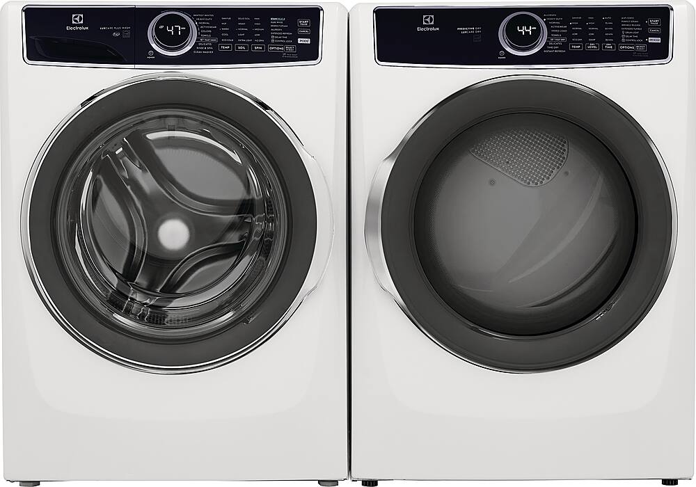 Electrolux - 8.0 Cu. Ft. Stackable Electric Dryer with Steam and LuxCare Dry System - White