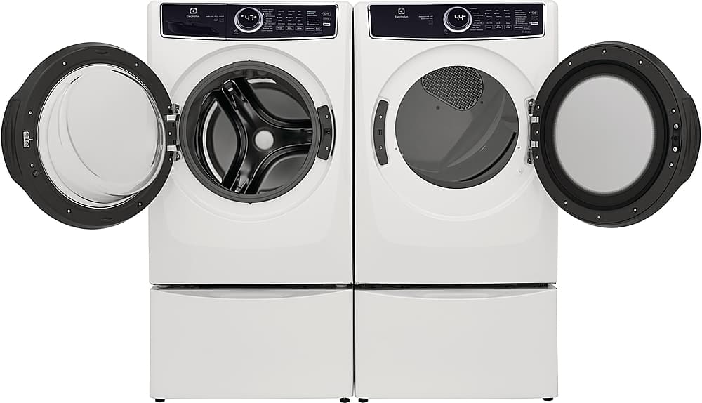 Electrolux - 8.0 Cu. Ft. Stackable Electric Dryer with Steam and LuxCare Dry System - White