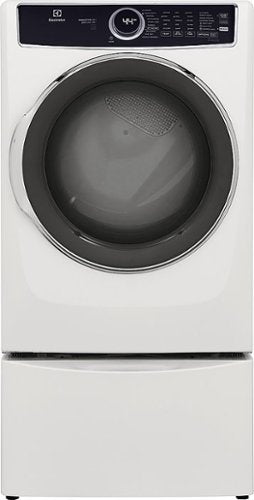 Electrolux - 8.0 Cu. Ft. Stackable Electric Dryer with Steam and LuxCare Dry System - White