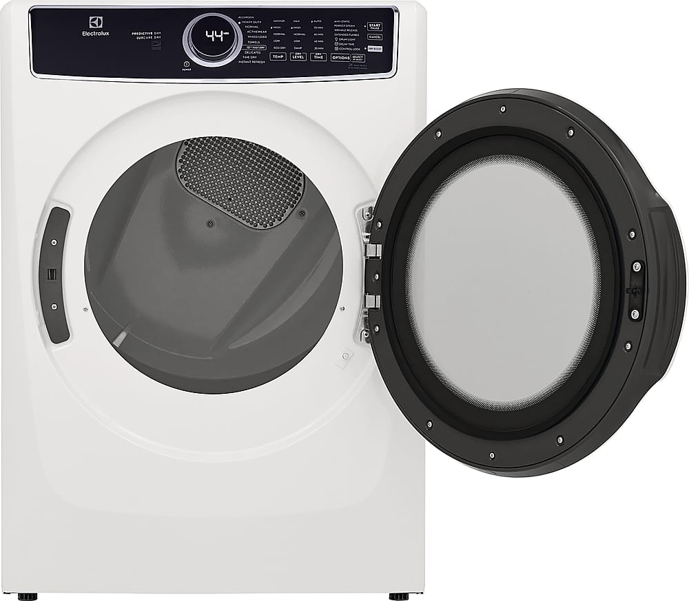 Electrolux - 8.0 Cu. Ft. Stackable Electric Dryer with Steam and LuxCare Dry System - White