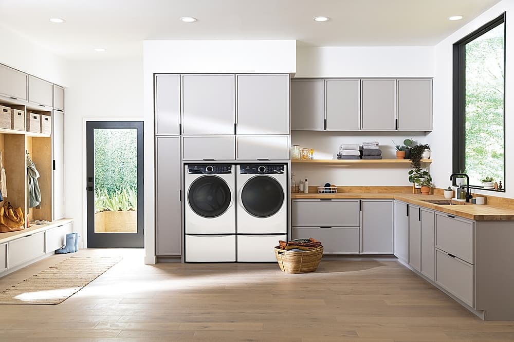 Electrolux - 4.5 Cu.Ft. Stackable Front Load Washer with Steam and SmartBoost Wash System - White