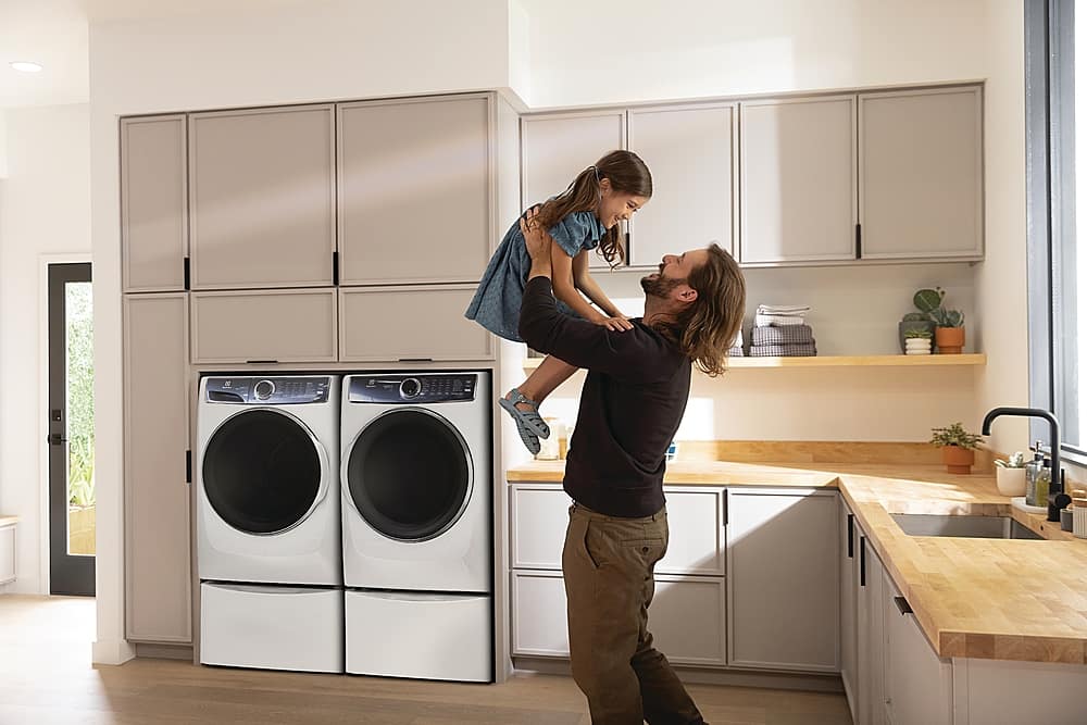 Electrolux - 4.5 Cu.Ft. Stackable Front Load Washer with Steam and SmartBoost Wash System - White