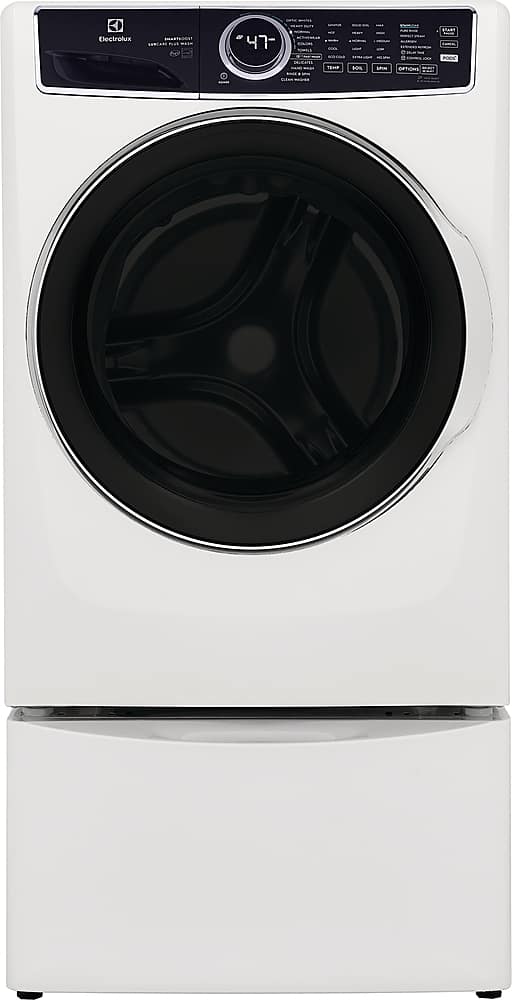 Electrolux - 4.5 Cu.Ft. Stackable Front Load Washer with Steam and SmartBoost Wash System - White