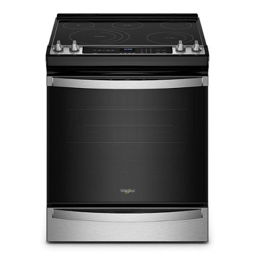 Whirlpool - 30 in. Wide 5 element 6.4 cu. ft. Freestanding Electric True Convection Range with Air Fry for Frozen Foods - Stainless Steel