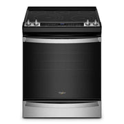 Whirlpool - 30 in. Wide 5 element 6.4 cu. ft. Freestanding Electric True Convection Range with Air Fry for Frozen Foods - Stainless Steel
