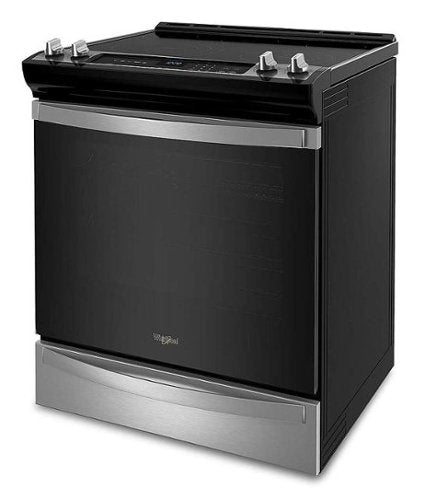 Whirlpool - 30 in. Wide 5 element 6.4 cu. ft. Freestanding Electric True Convection Range with Air Fry for Frozen Foods - Stainless Steel