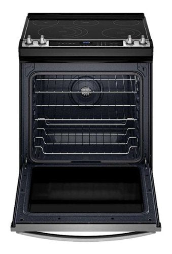 Whirlpool - 30 in. Wide 5 element 6.4 cu. ft. Freestanding Electric True Convection Range with Air Fry for Frozen Foods - Stainless Steel