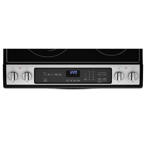 Whirlpool - 30 in. Wide 5 element 6.4 cu. ft. Freestanding Electric True Convection Range with Air Fry for Frozen Foods - Stainless Steel