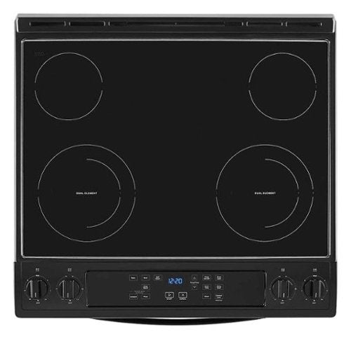 Whirlpool - 30 in. Wide 4 element 4.8 cu. ft. Electric Range - Black