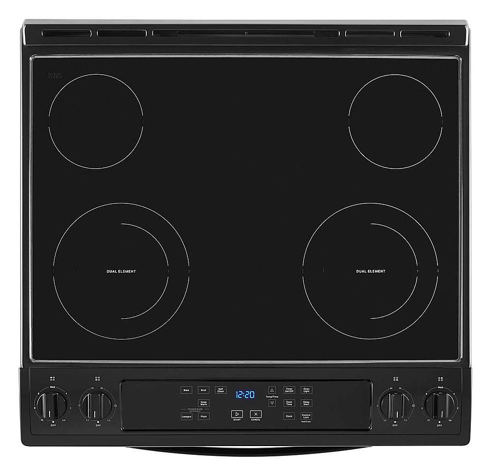 Whirlpool - 30 in. Wide 4 element 4.8 cu. ft. Electric Range - Black