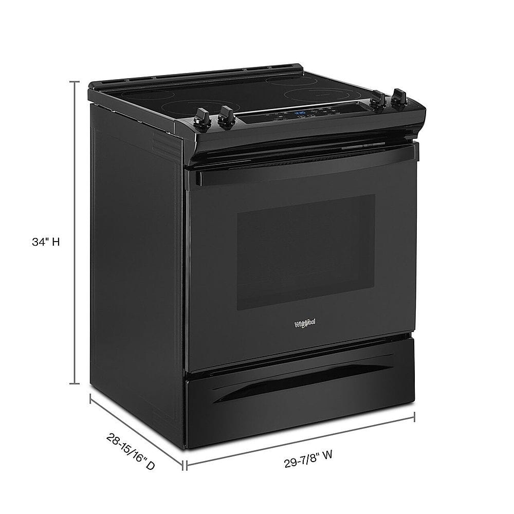 Whirlpool - 30 in. Wide 4 element 4.8 cu. ft. Electric Range - Black