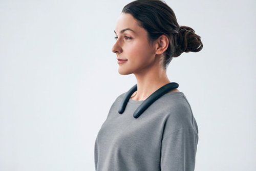 Sony - Bluetooth Wireless Neckband Speaker - Charcoal Gray