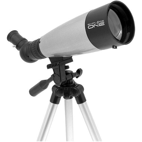 Explore One - Titan 70mm Refractor Telescope with Panhandle Mount - Silver
