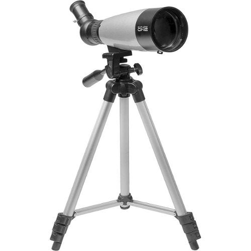 Explore One - Titan 70mm Refractor Telescope with Panhandle Mount - Silver