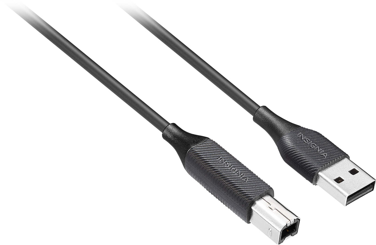 Insignia™ - 10' USB to USB-B Printer Cable - Black