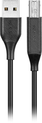 Insignia™ - 10' USB to USB-B Printer Cable - Black