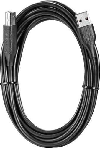 Insignia™ - 10' USB to USB-B Printer Cable - Black