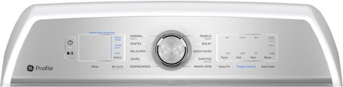 GE Profile - 5.0 Cu. Ft. High Efficiency Smart Top Load Washer with Smarter Wash Technology, Easier Reach & Microban Technology - White