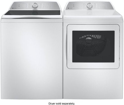 GE Profile - 5.0 Cu. Ft. High Efficiency Smart Top Load Washer with Smarter Wash Technology, Easier Reach & Microban Technology - White