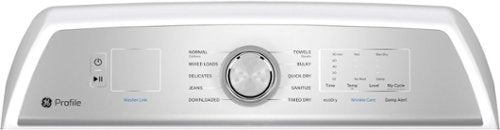GE Profile - 7.4 Cu. Ft. Smart Electric Dryer with Sanitize Cycle and Sensor Dry - White