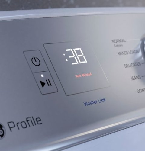 GE Profile - 7.4 Cu. Ft. Smart Electric Dryer with Sanitize Cycle and Sensor Dry - White