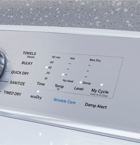 GE Profile - 7.4 Cu. Ft. Smart Electric Dryer with Sanitize Cycle and Sensor Dry - White