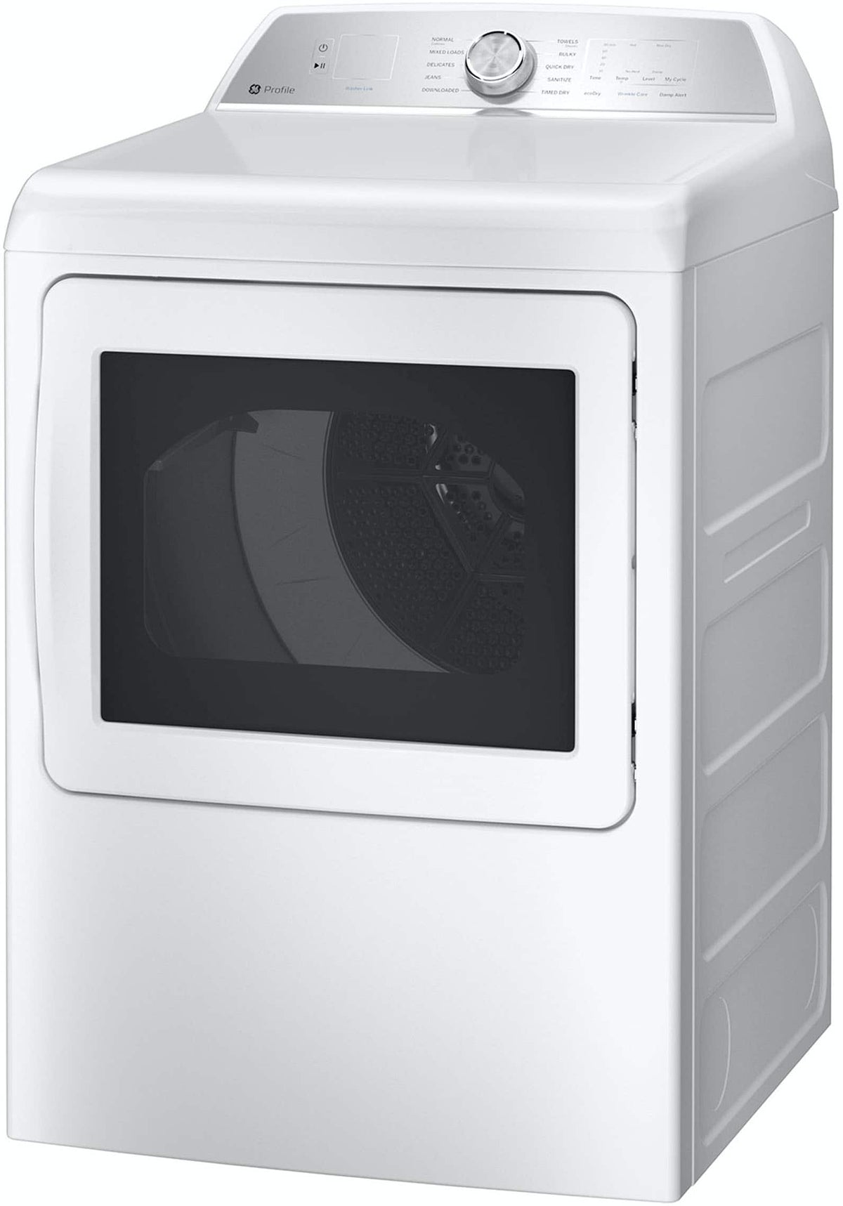 GE Profile - 7.4 Cu. Ft. Smart Electric Dryer with Sanitize Cycle and Sensor Dry - White