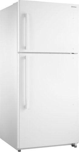 Insignia™ - 30 in. Wide 18 Cu. Ft. Top-Freezer Refrigerator with Handles - White