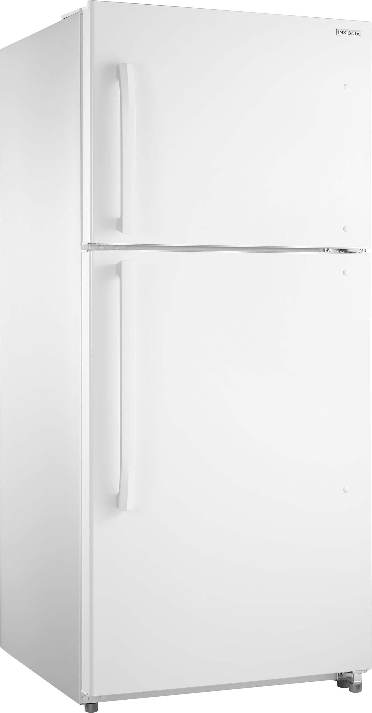 Insignia™ - 30 in. Wide 18 Cu. Ft. Top-Freezer Refrigerator with Handles - White