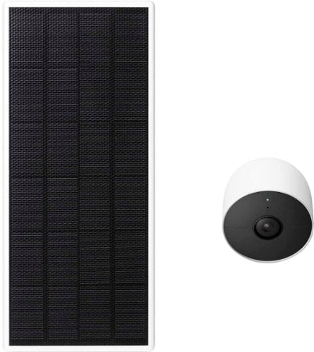 Wasserstein - Solar Panel for Google Nest Cam (Battery) - White