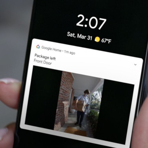 Google - Nest Wi-Fi Video Doorbell - Battery Operated - Snow