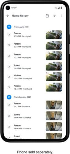 Google - Nest Cam 2 Pack Indoor/Outdoor Wire Free Security Cameras - Snow
