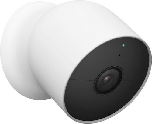 Google - Nest Cam 2 Pack Indoor/Outdoor Wire Free Security Cameras - Snow