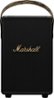 Marshall - Tufton Portable Wireless Bluetooth Speaker with Bass / Treble / Volume Controls and 3.5 mm Auxiliary Input - Black/Brass